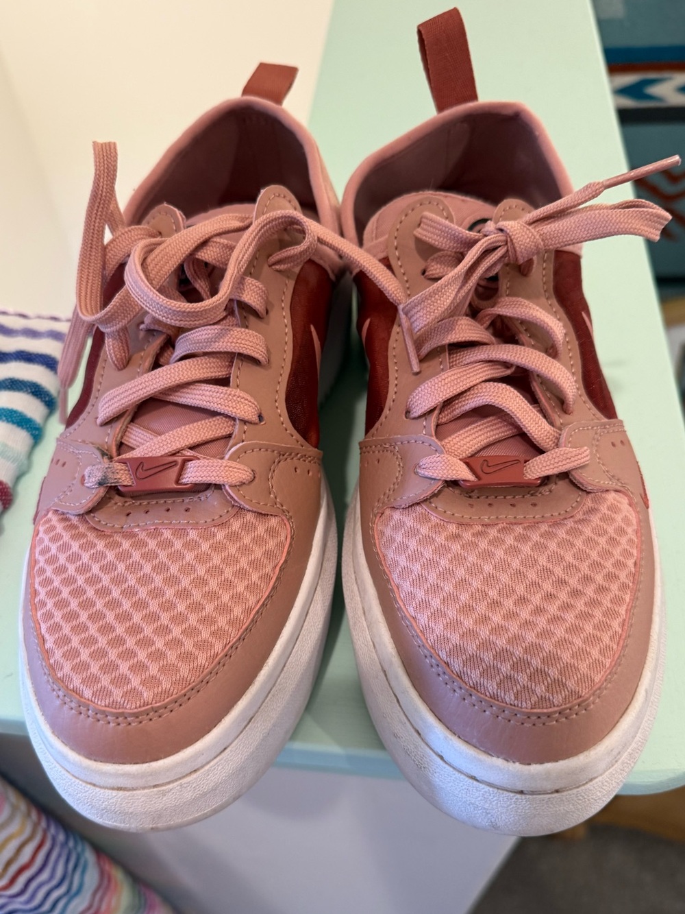 Nike Court Vision Alta Pink Platform Sneakers Size 6.5